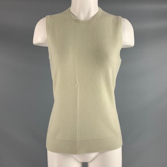TSE Size M Green Sage Sleeveless Casual Top - Picture 1 of 4